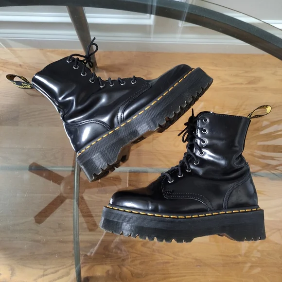 Dr Martens Jadon Platform Combat Boots Men's 7 Fit Women's 8.5 - Picture 4 of 13